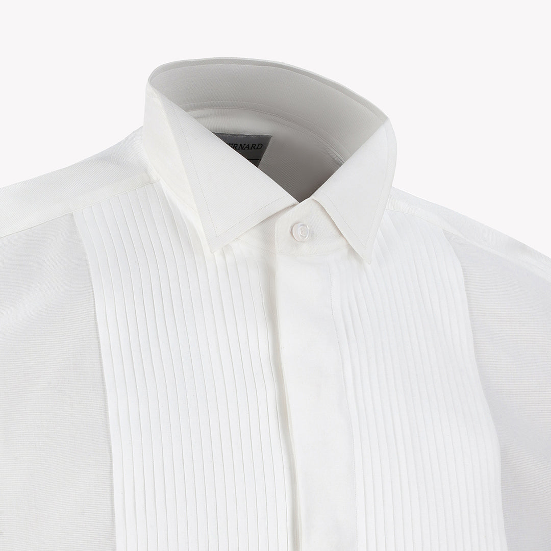 wingtip tuxedo shirt with bow tie