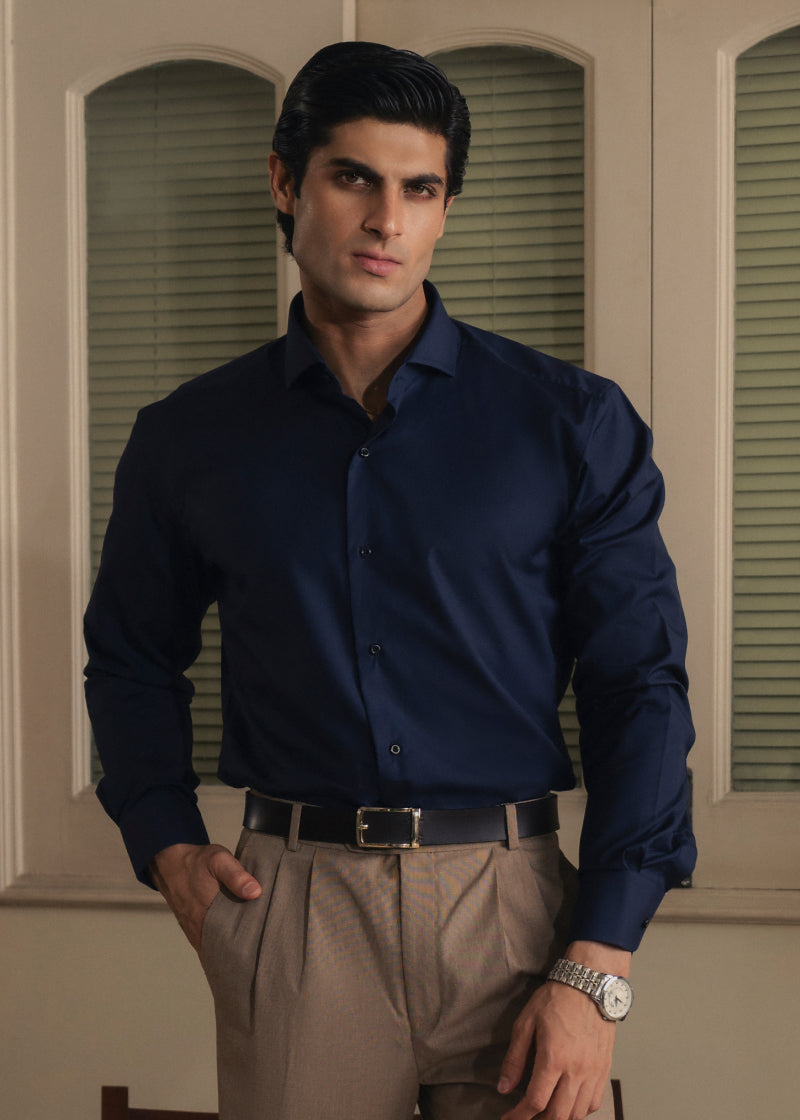 Classic Navy with Subtle Trim Shirt