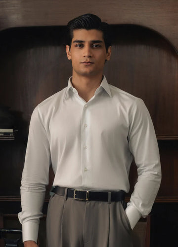 White Double Cuff Shirt