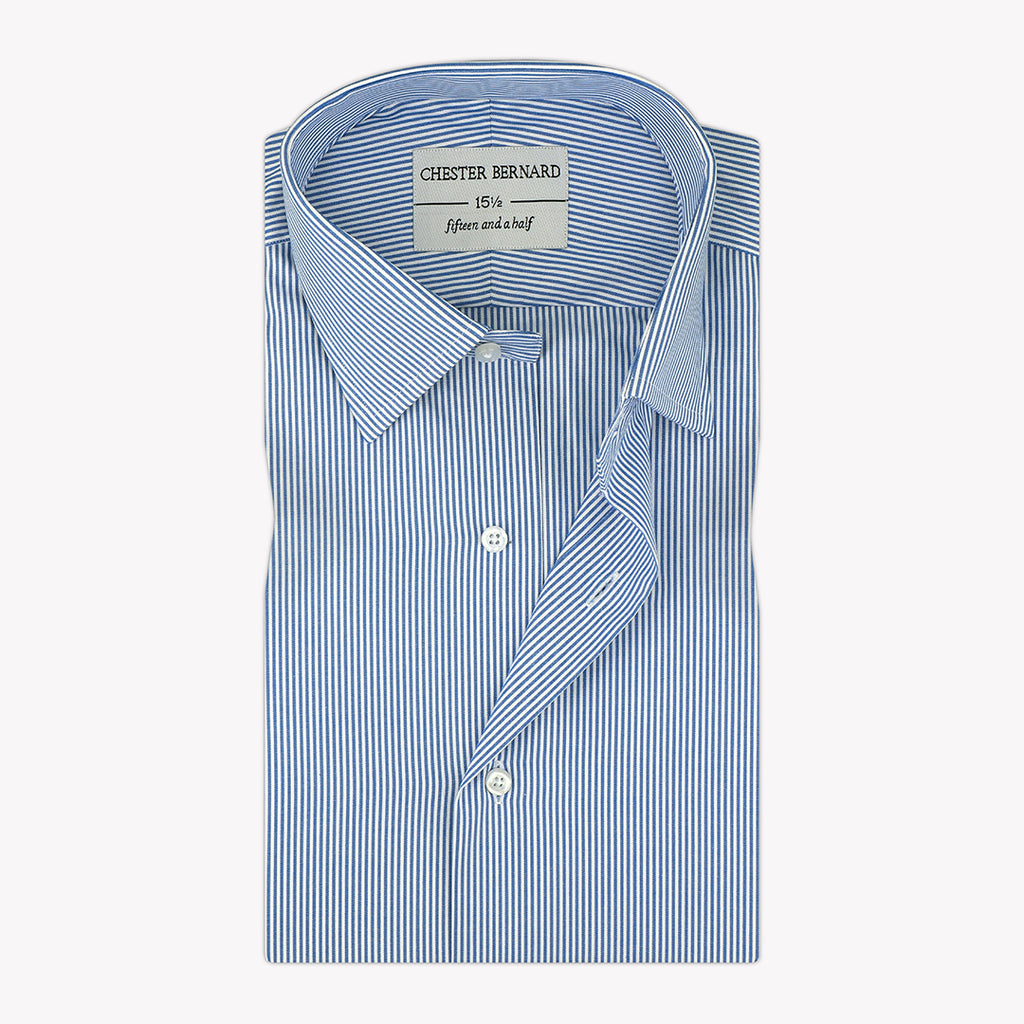 Blue Premium Pinstripe Shirt OL-519