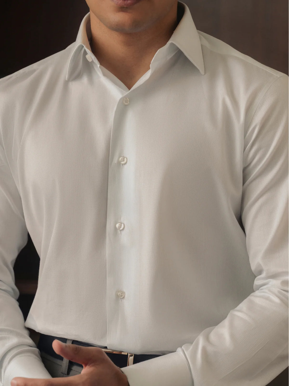 White Double Cuff Shirt