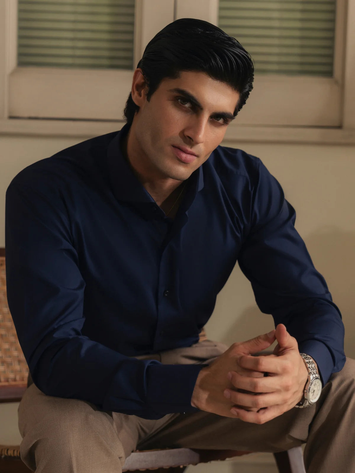 Classic Navy with Subtle Trim Shirt