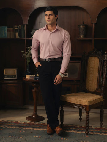 Dusty Rose Jacquard Shirt