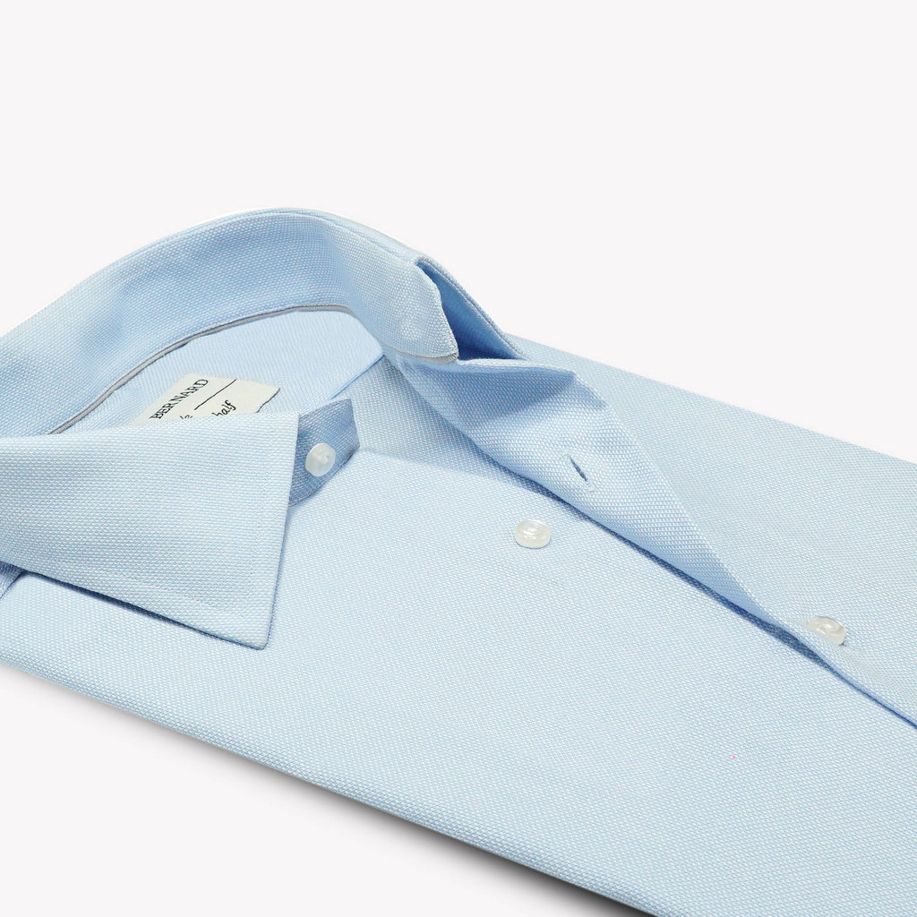 Light Blue Jacquard Formal Shirt OL-550