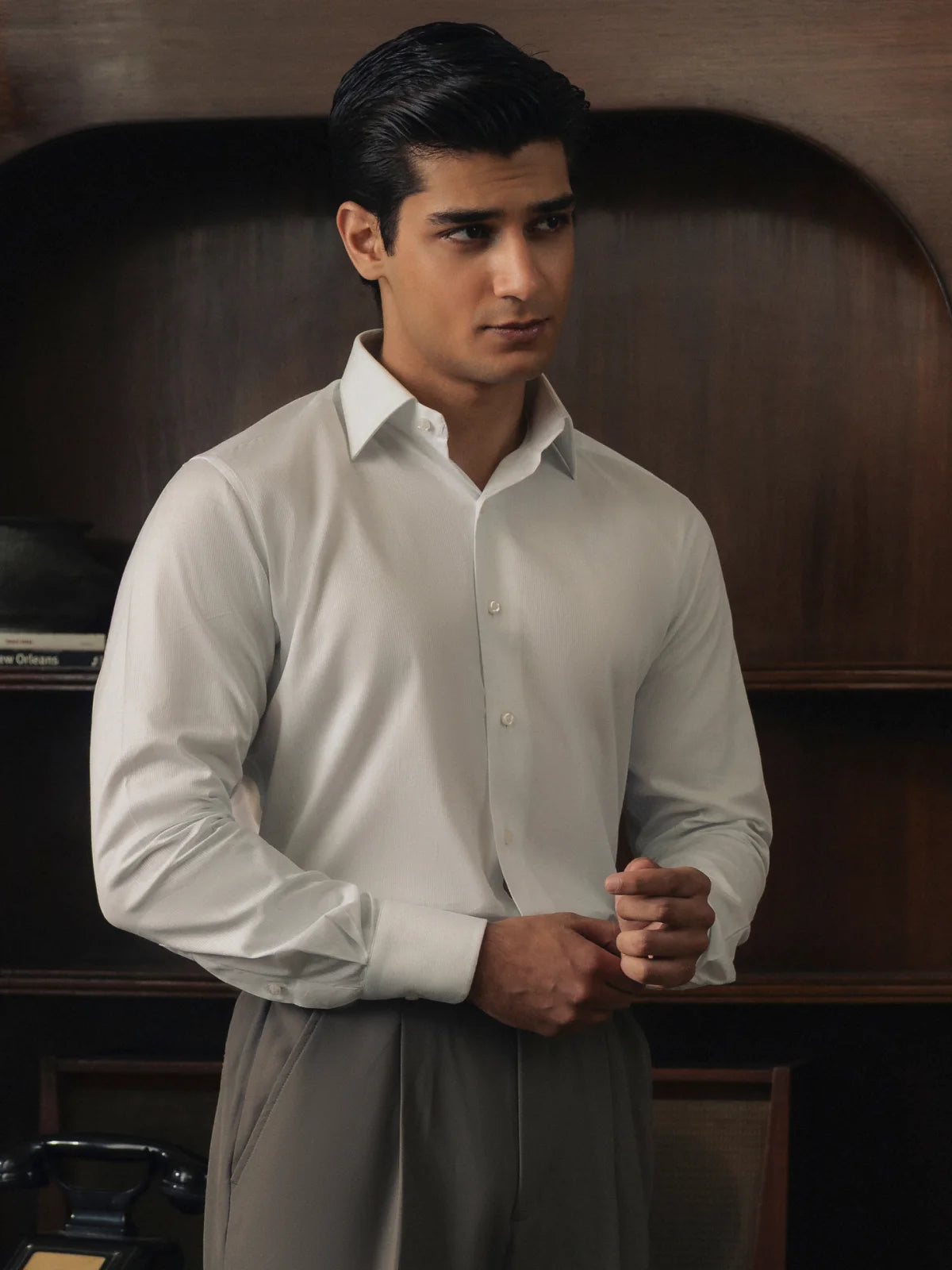 White Double Cuff Shirt