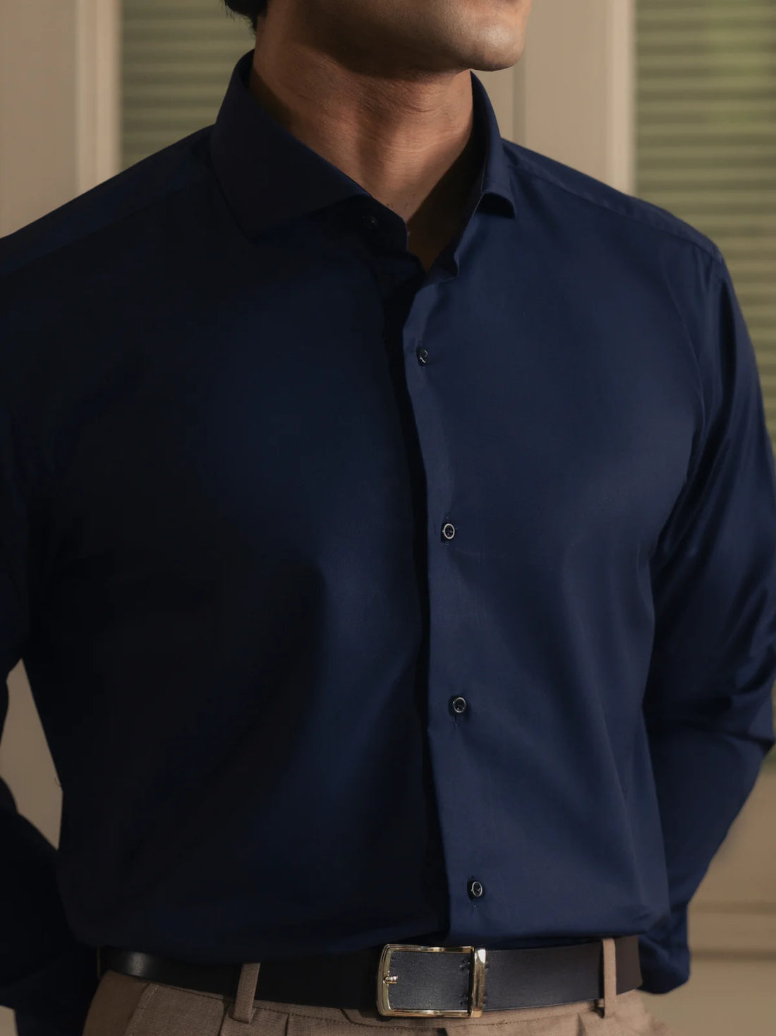 Classic Navy with Subtle Trim Shirt