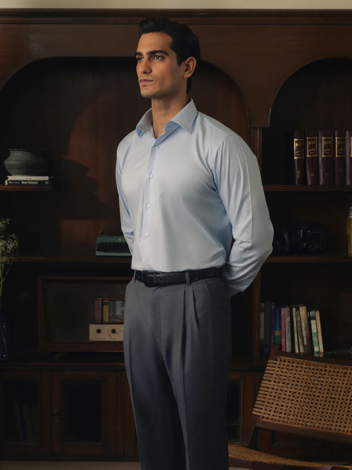 Sky Blue Twill Formal Shirt