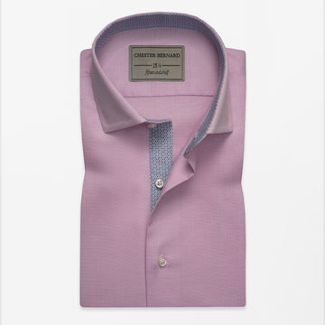 Pink Textured Dress Shirt