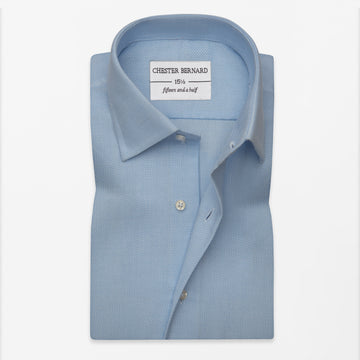 Sky Blue Micro Texture Shirt