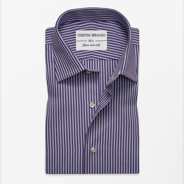 Purple Pinstripe Dress Shirt