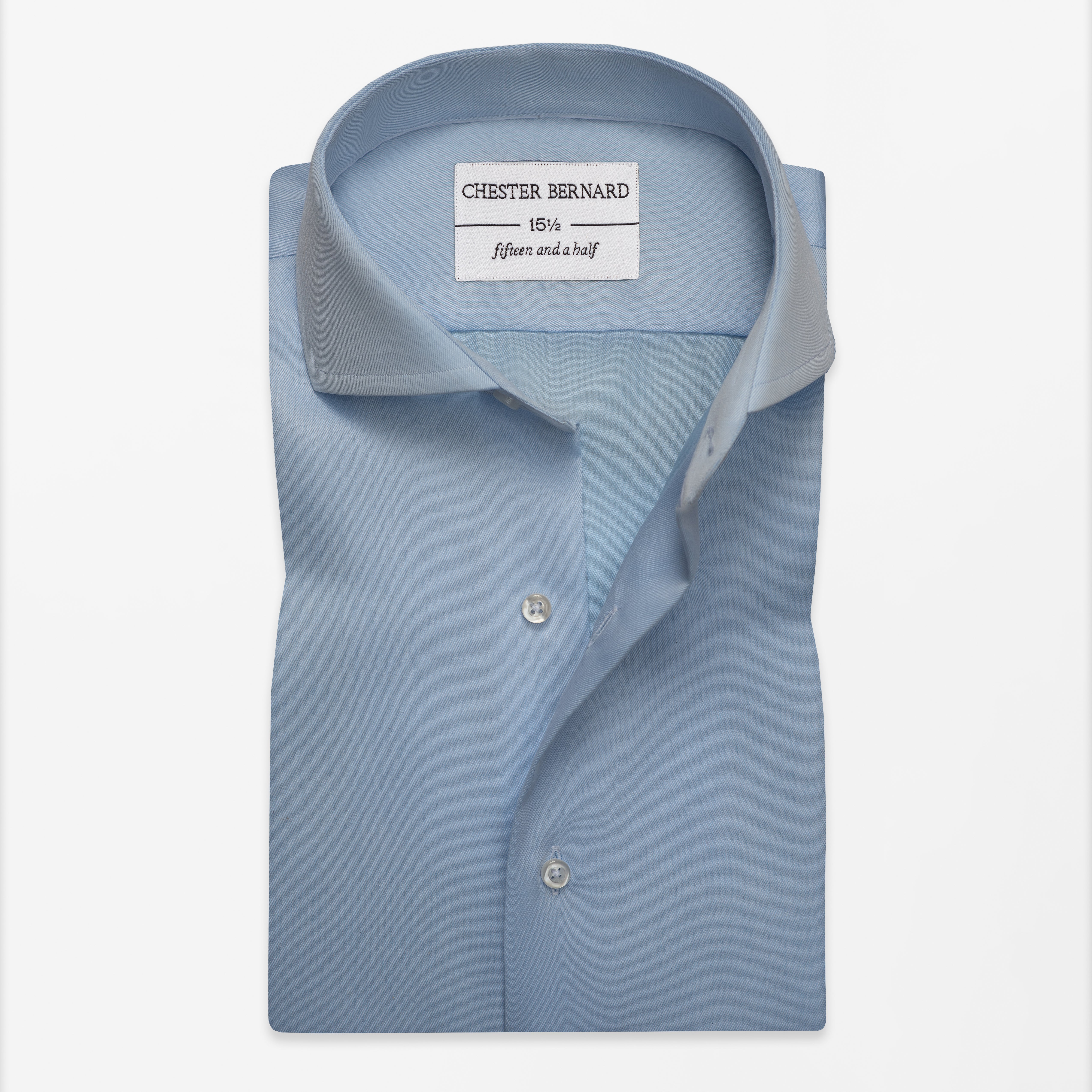 Sky Blue French Collar Shirt