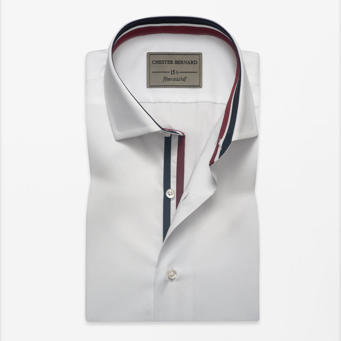 White Tri-Band Inlay Sports Collection Shirt OL-307