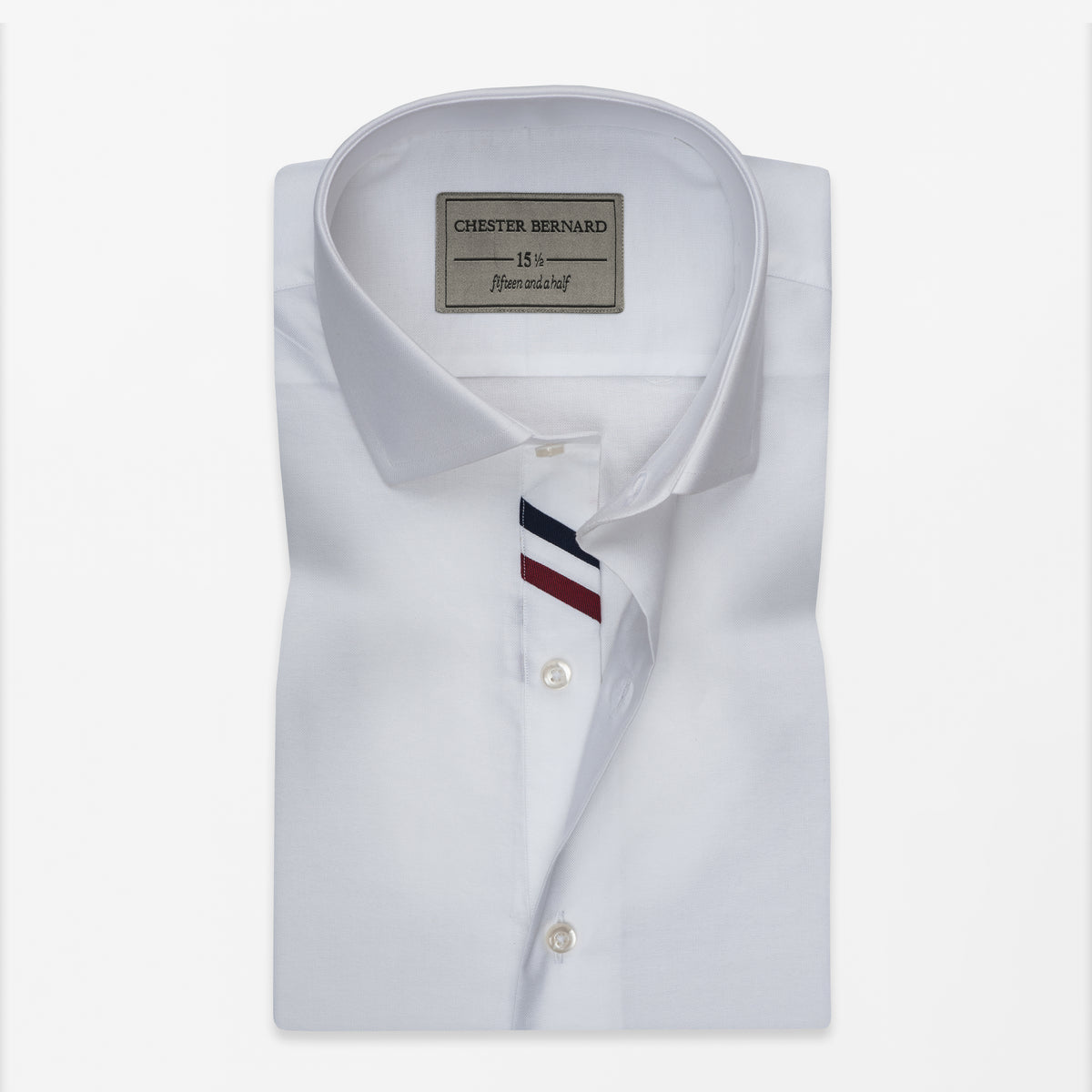 White Elite Stripe Detail Shirt