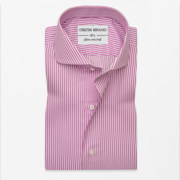 Pink & White Fine Stripe Formal Shirt
