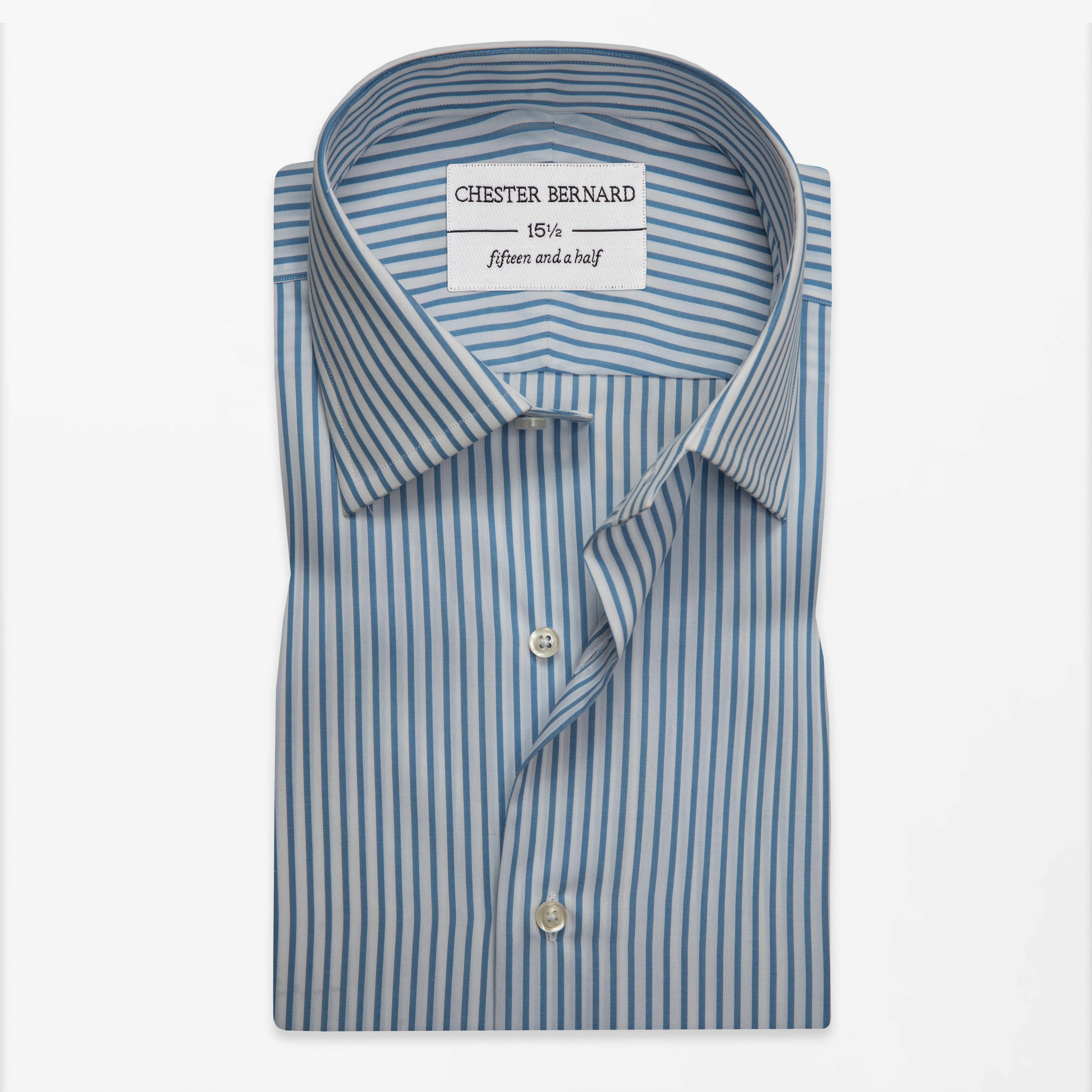 Blue & White Striped Shirt