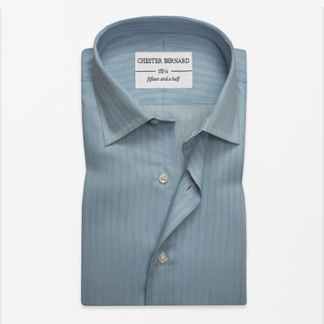 Sky Blue Multi Stripe Shirt