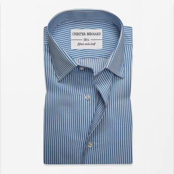 Light Blue Fine Stripe Formal Shirt