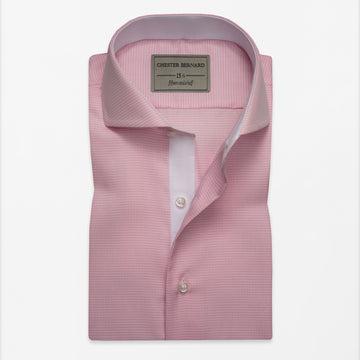 Pink Micro Check Shirt