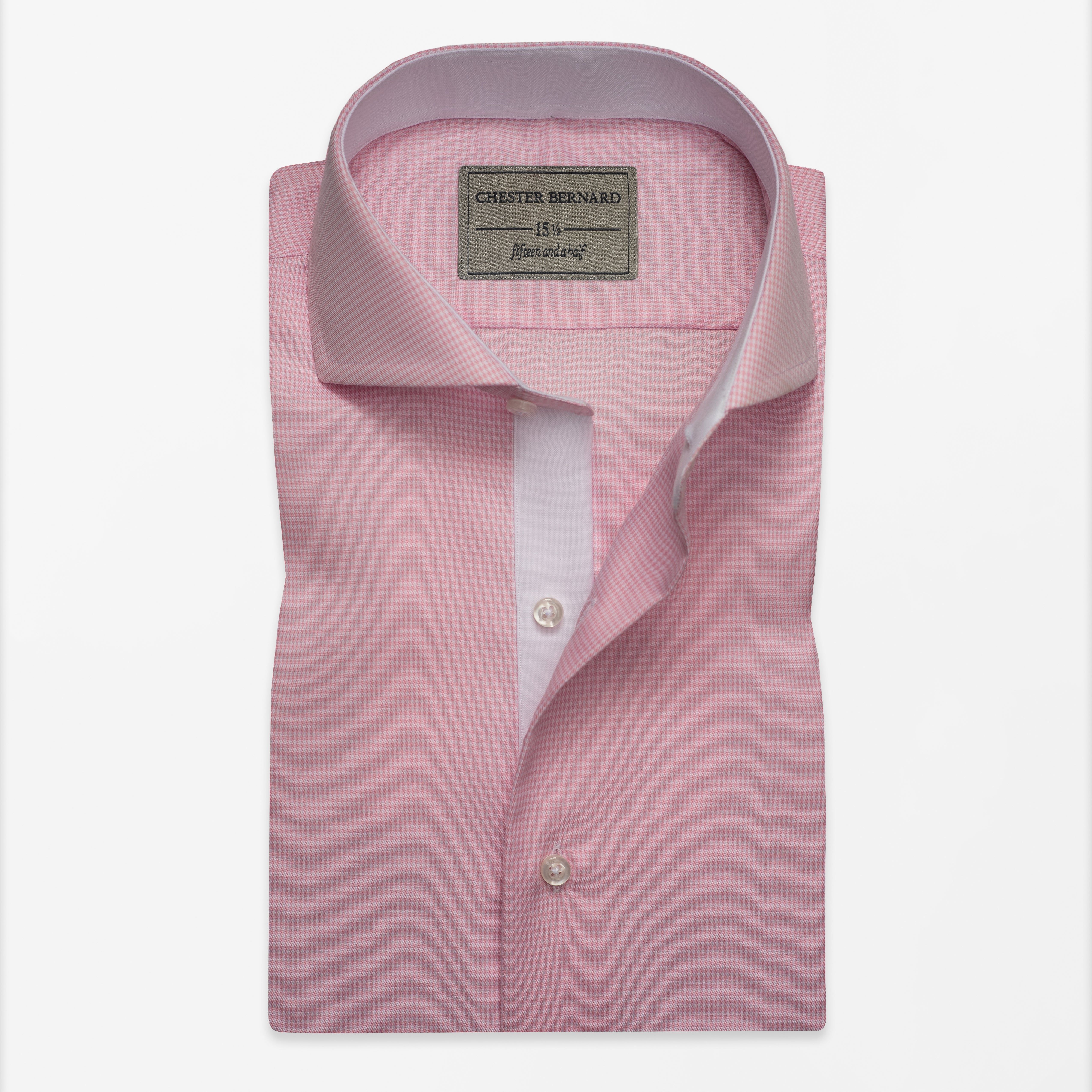 Pink Micro Check Shirt