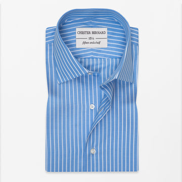 Sky Blue Bengal Stripe Formal Shirt