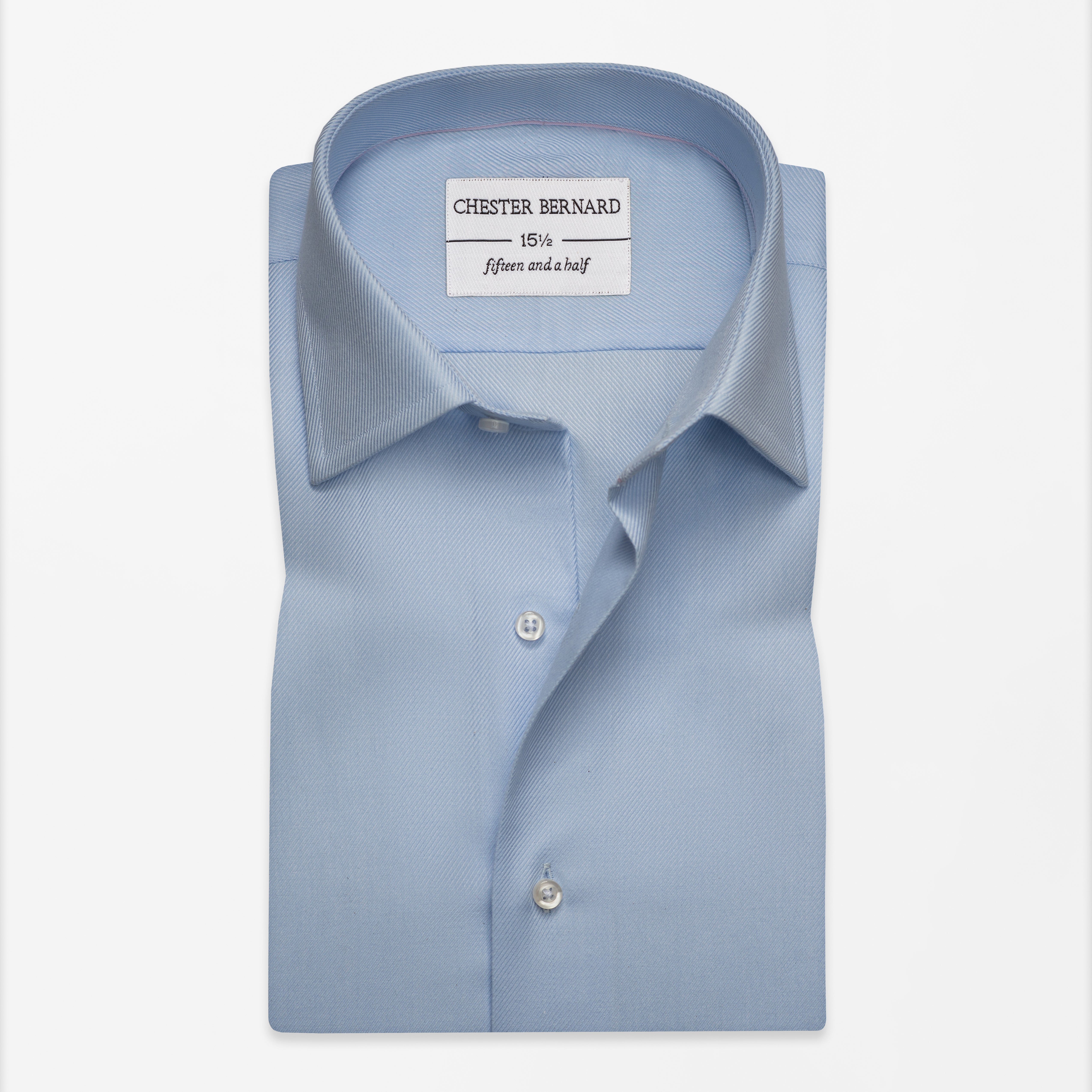 Skyline Blue Twill Formal Shirt
