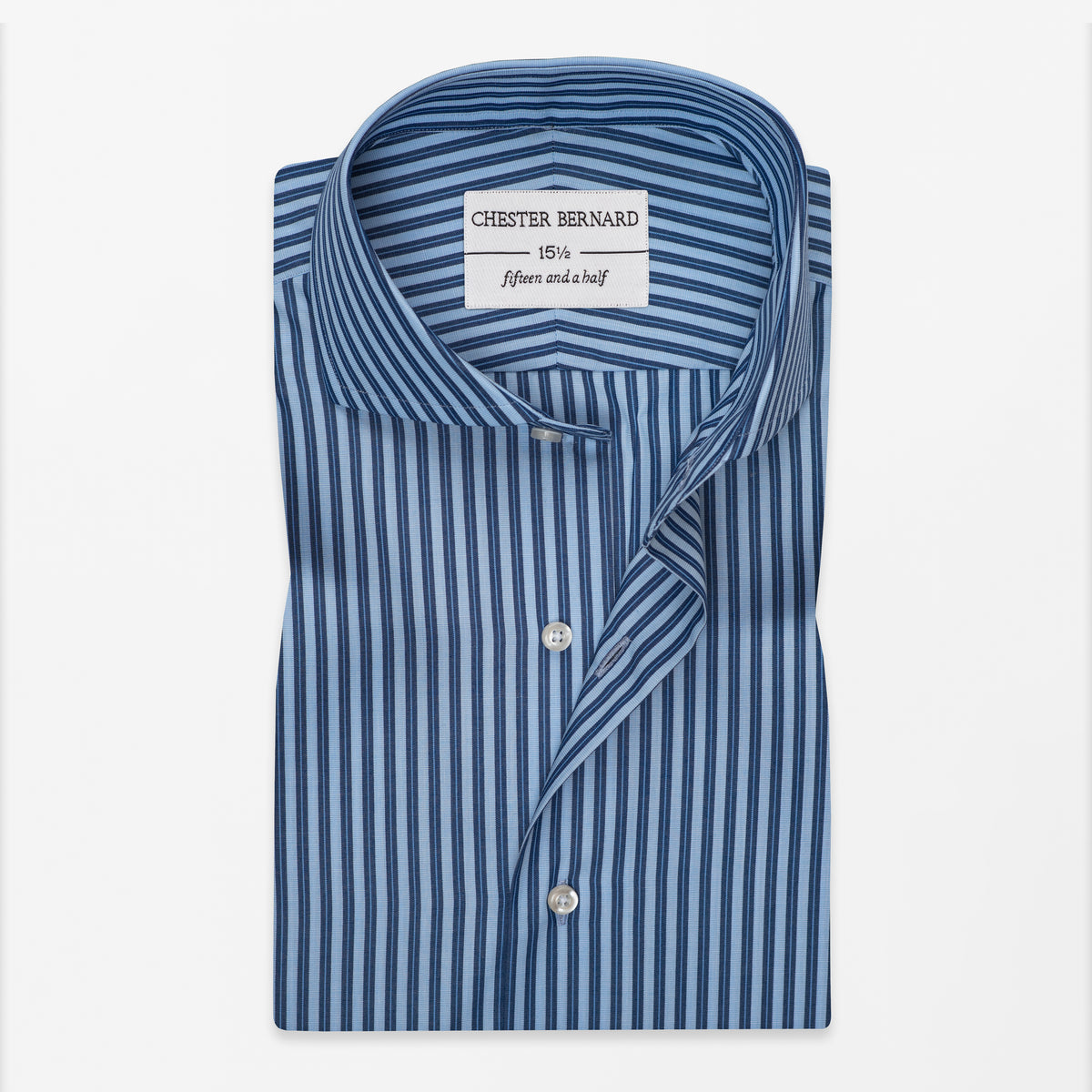 Blue Multi-Stripe Formal Shirt