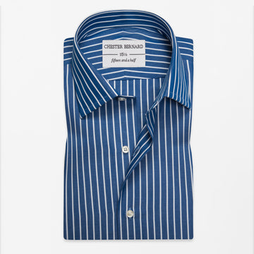 Blue Pinstripe Formal Shirt