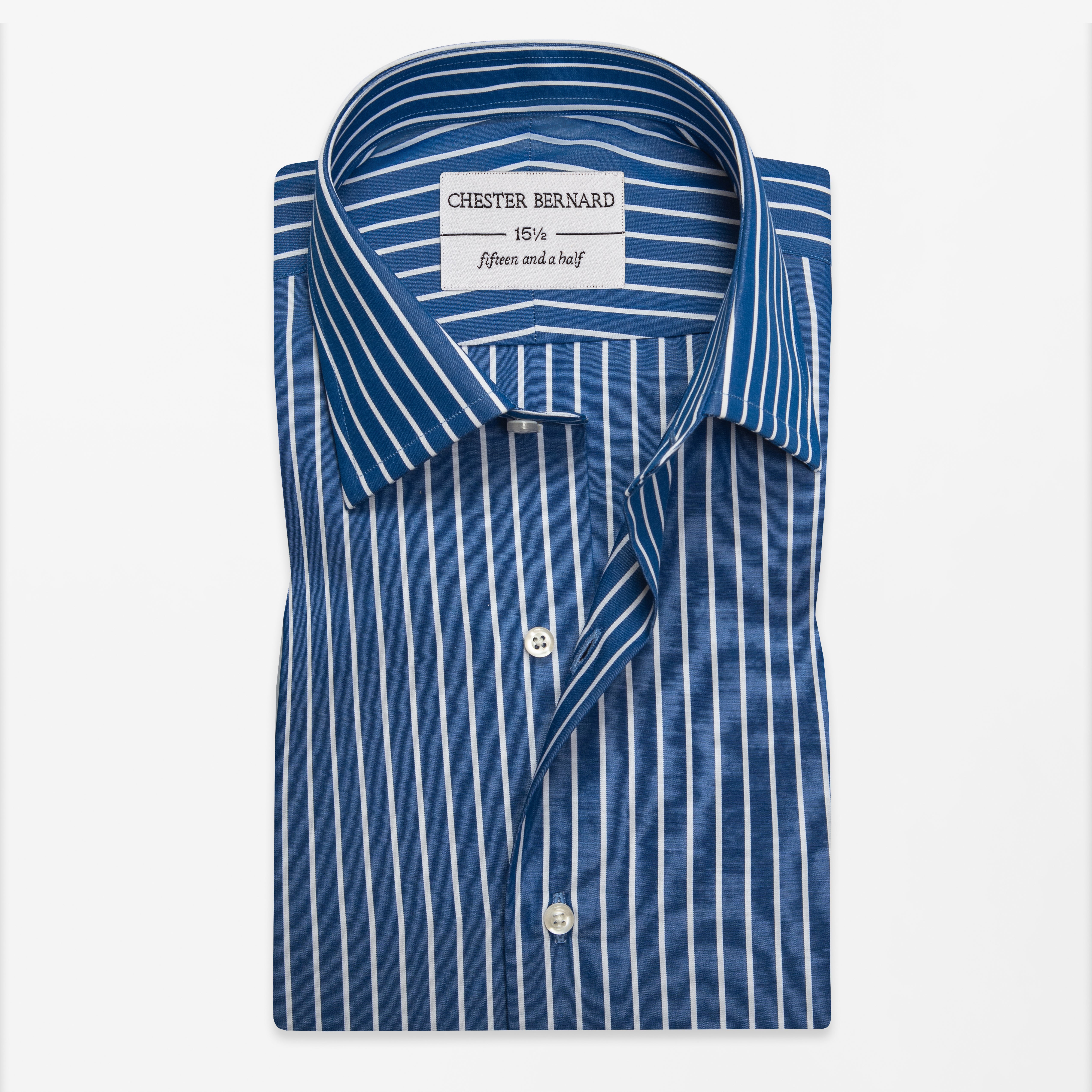 Blue Pinstripe Formal Shirt
