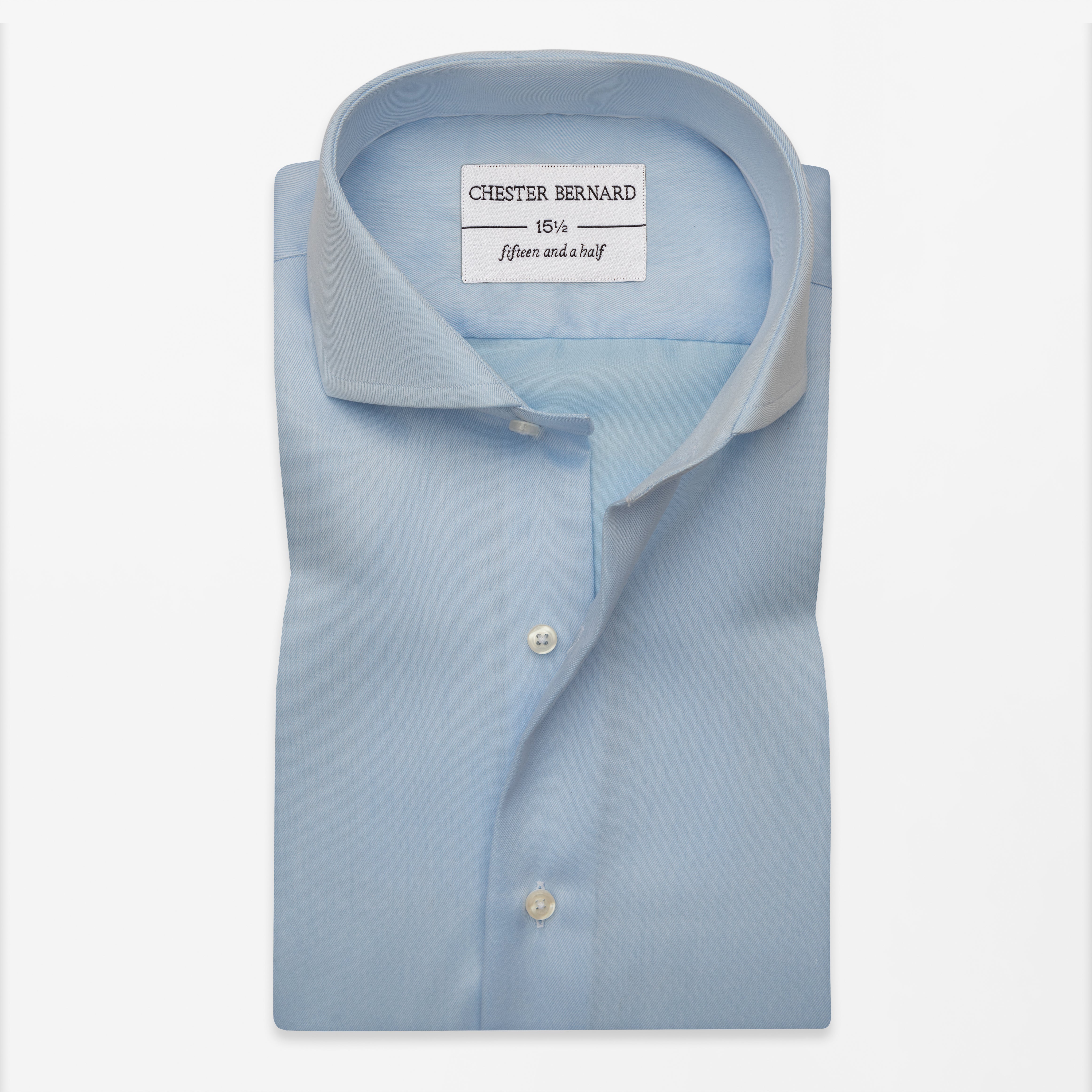 Sky Blue French Collar Shirt
