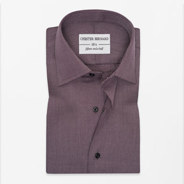 Maroon Textured Formal Shirt