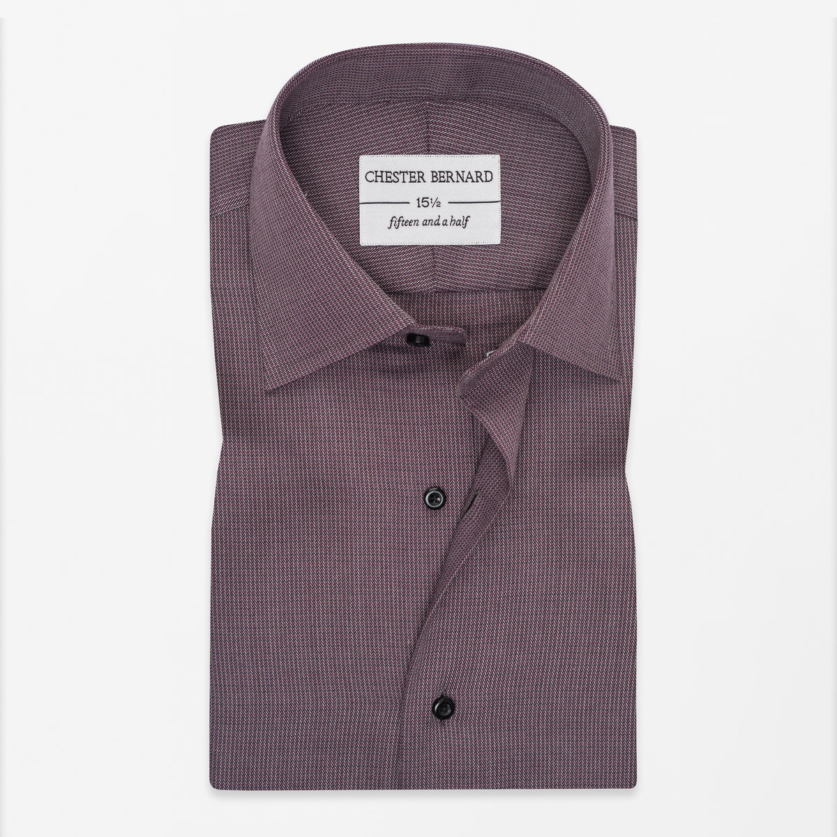 Maroon Textured Formal Shirt