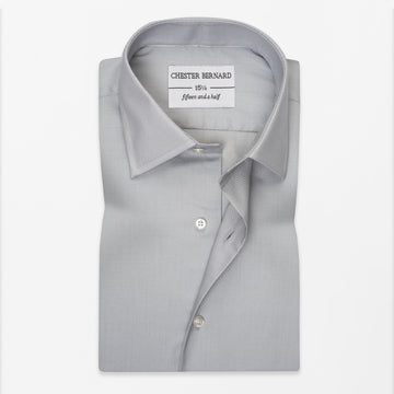 Light Grey Textured Formal Shirt