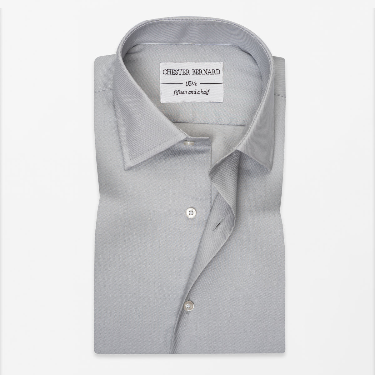 Light Grey Textured Formal Shirt
