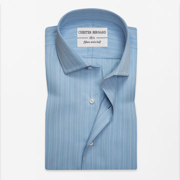 Sky Blue Pinstripe Shirt