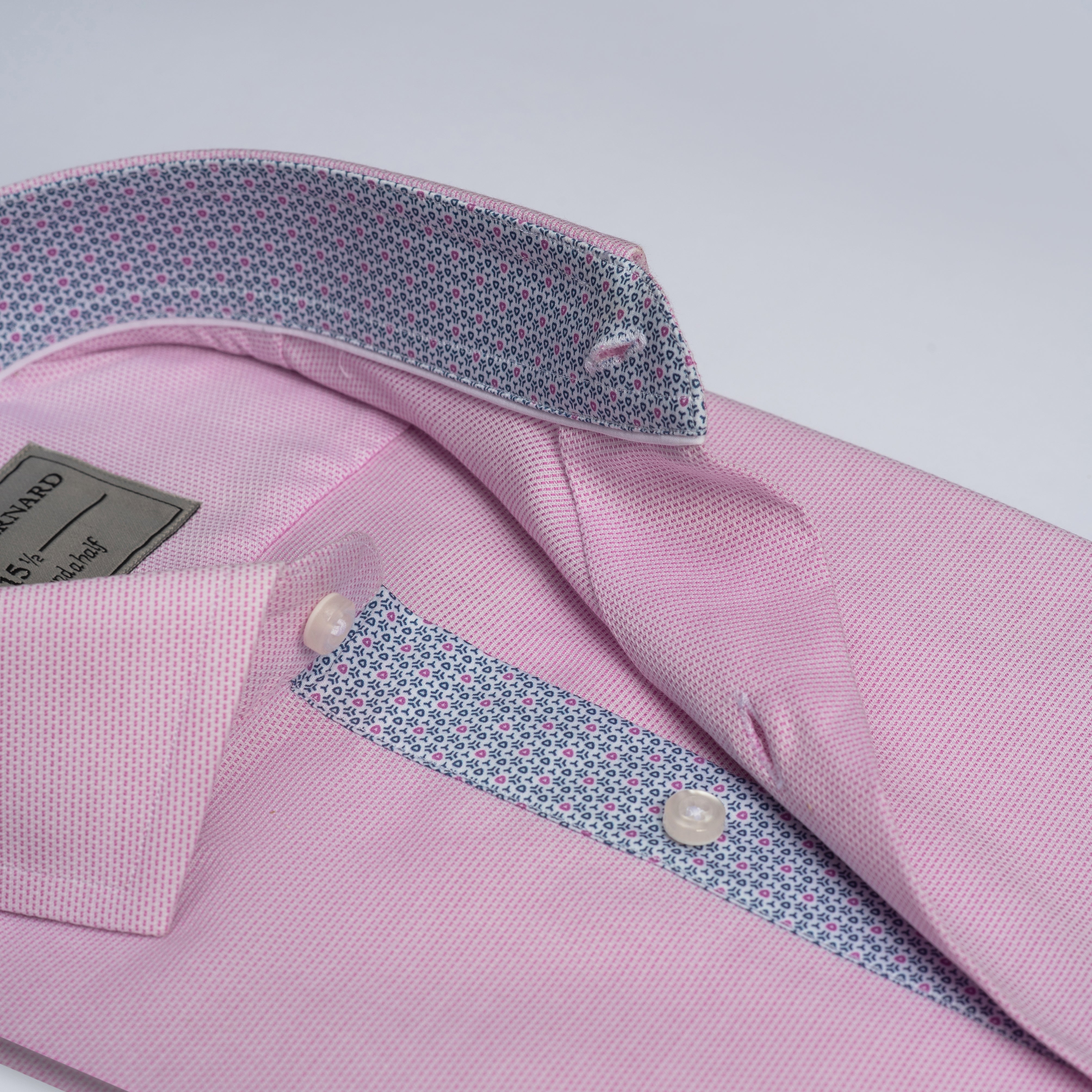 Pink Textured Dress Shirt