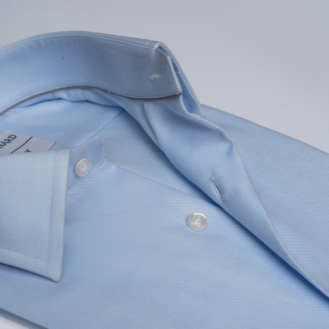 Classic Powder Blue Twill Formal Shirt