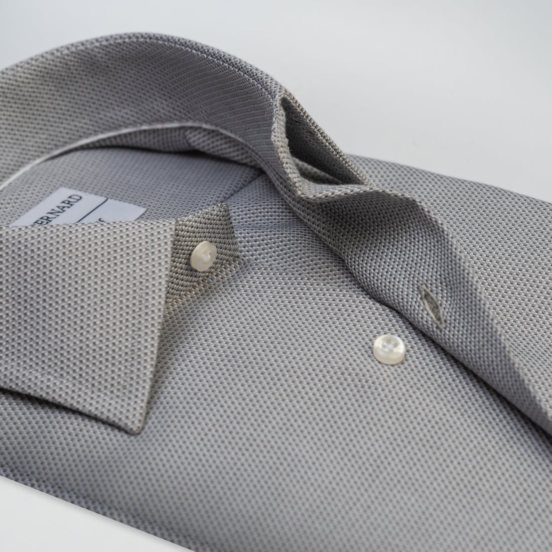Gray Textured Classic Formal Shirt