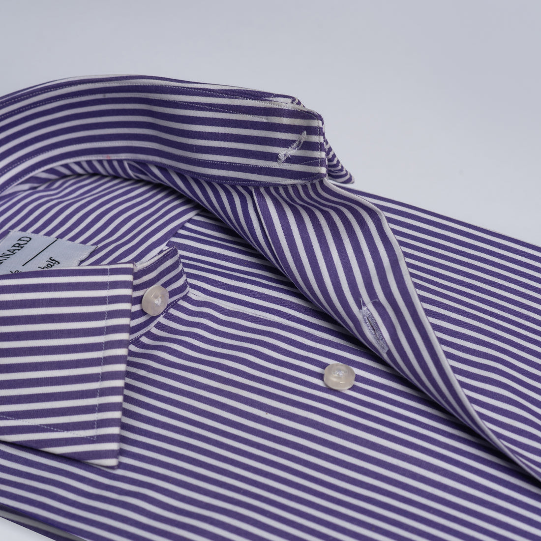 Purple Pinstripe Dress Shirt