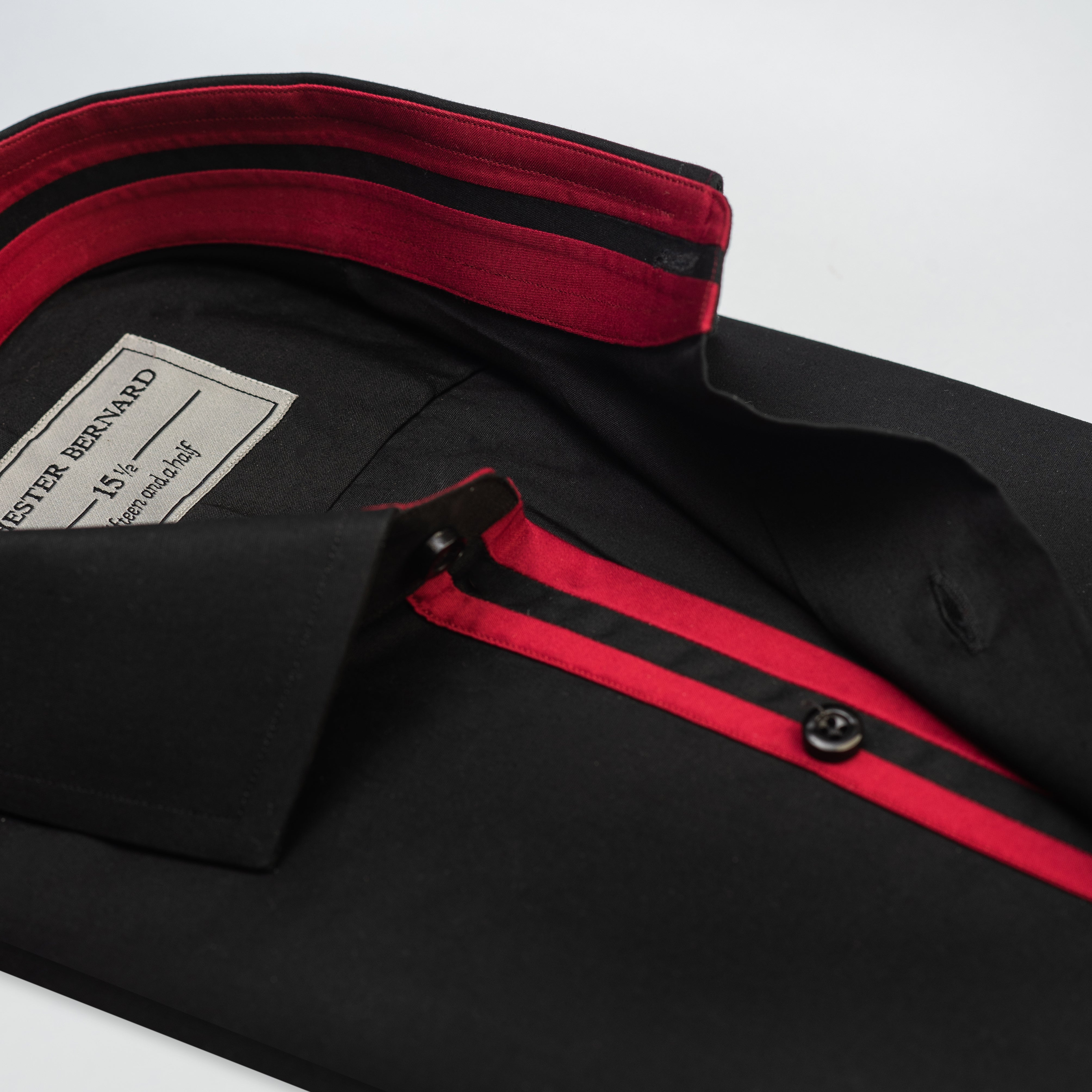 Black Contrast Stripe Shirt