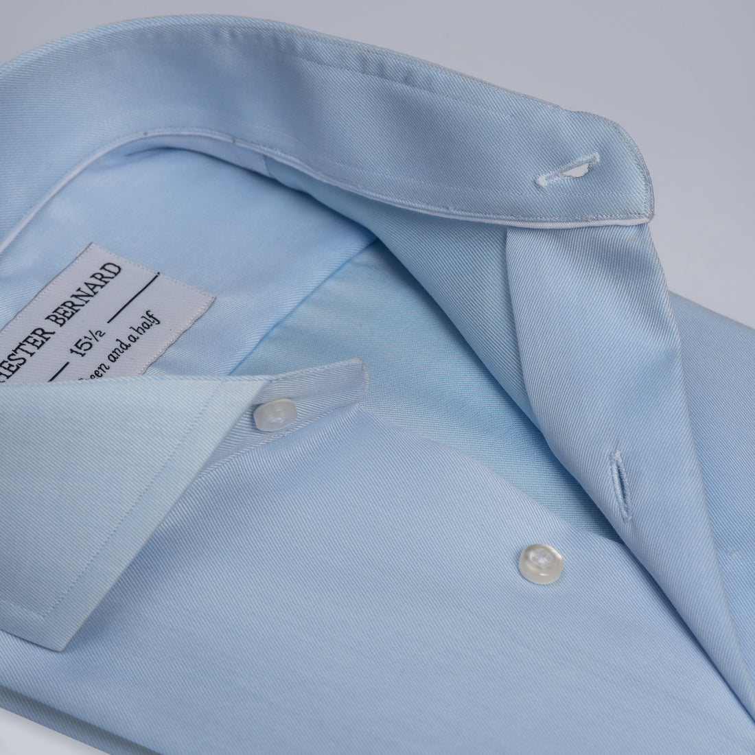 Sky Blue French Collar Shirt