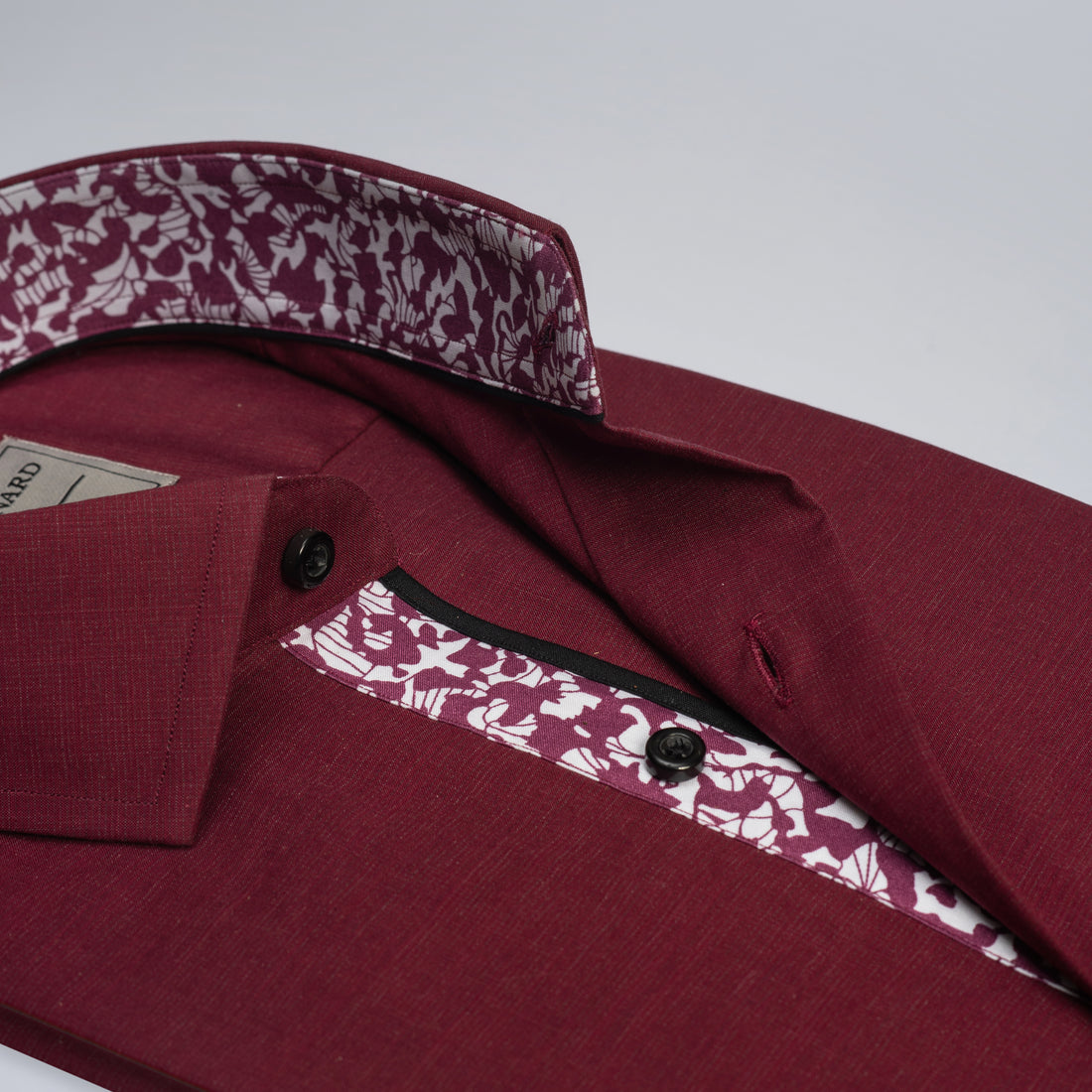 Premium Maroon Textured Casual Shirt
