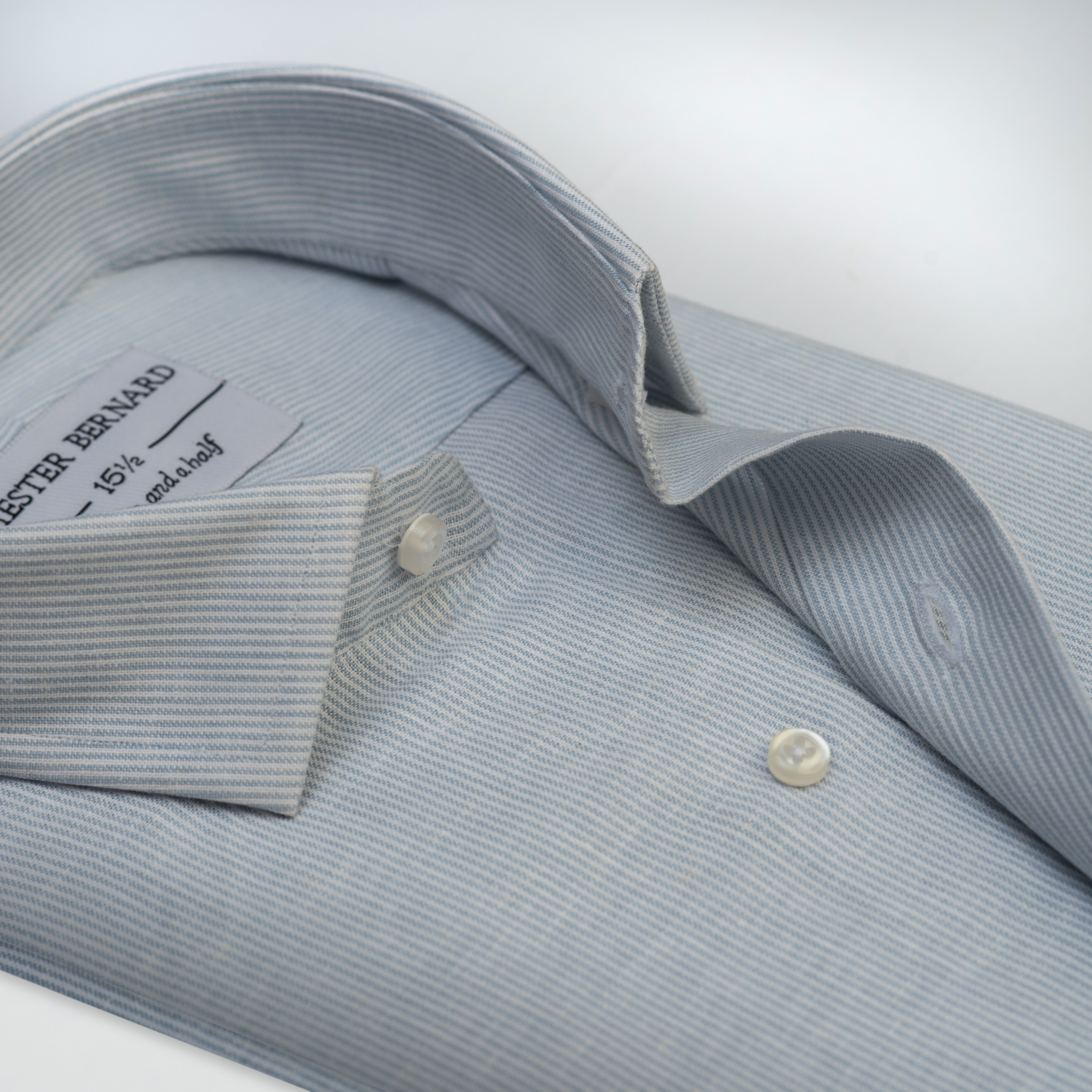 Classic Sky Blue Textured Dress Shirt