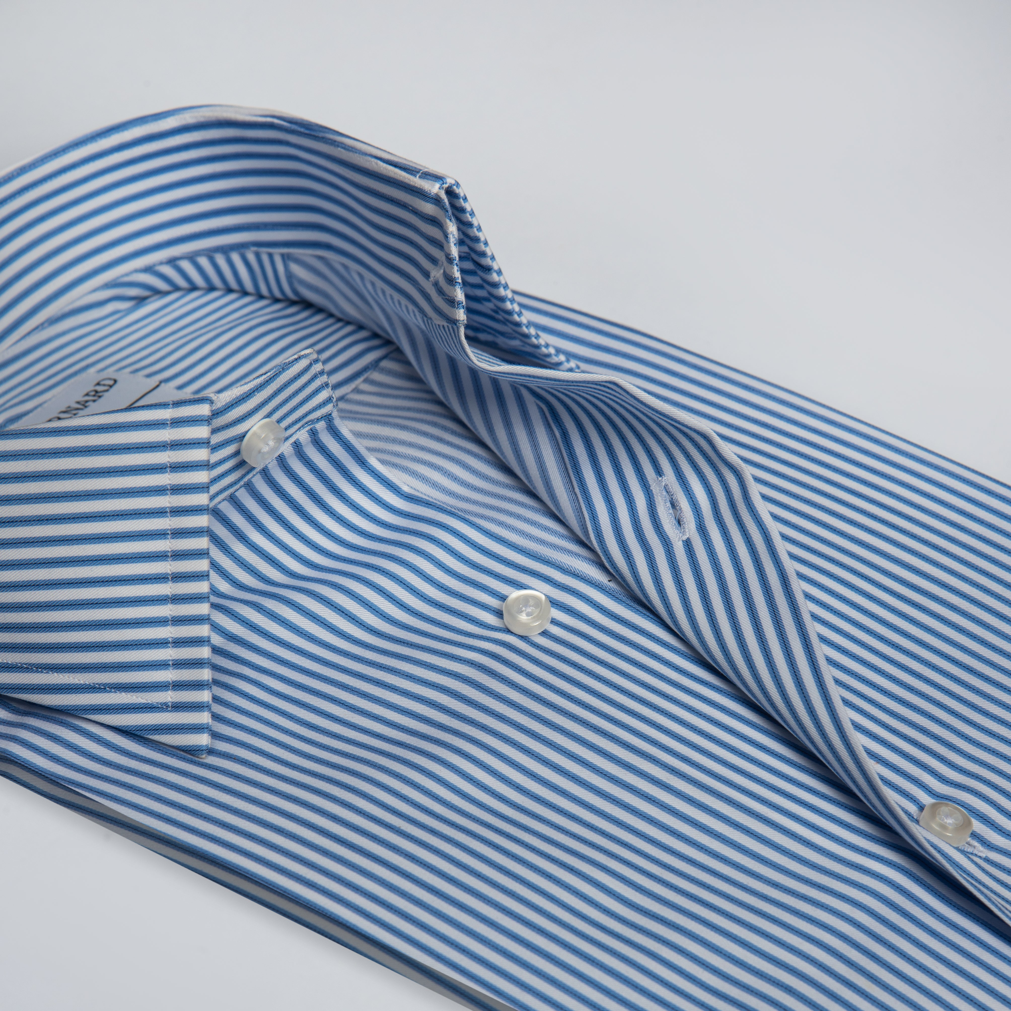 Light Blue Fine Stripe Formal Shirt