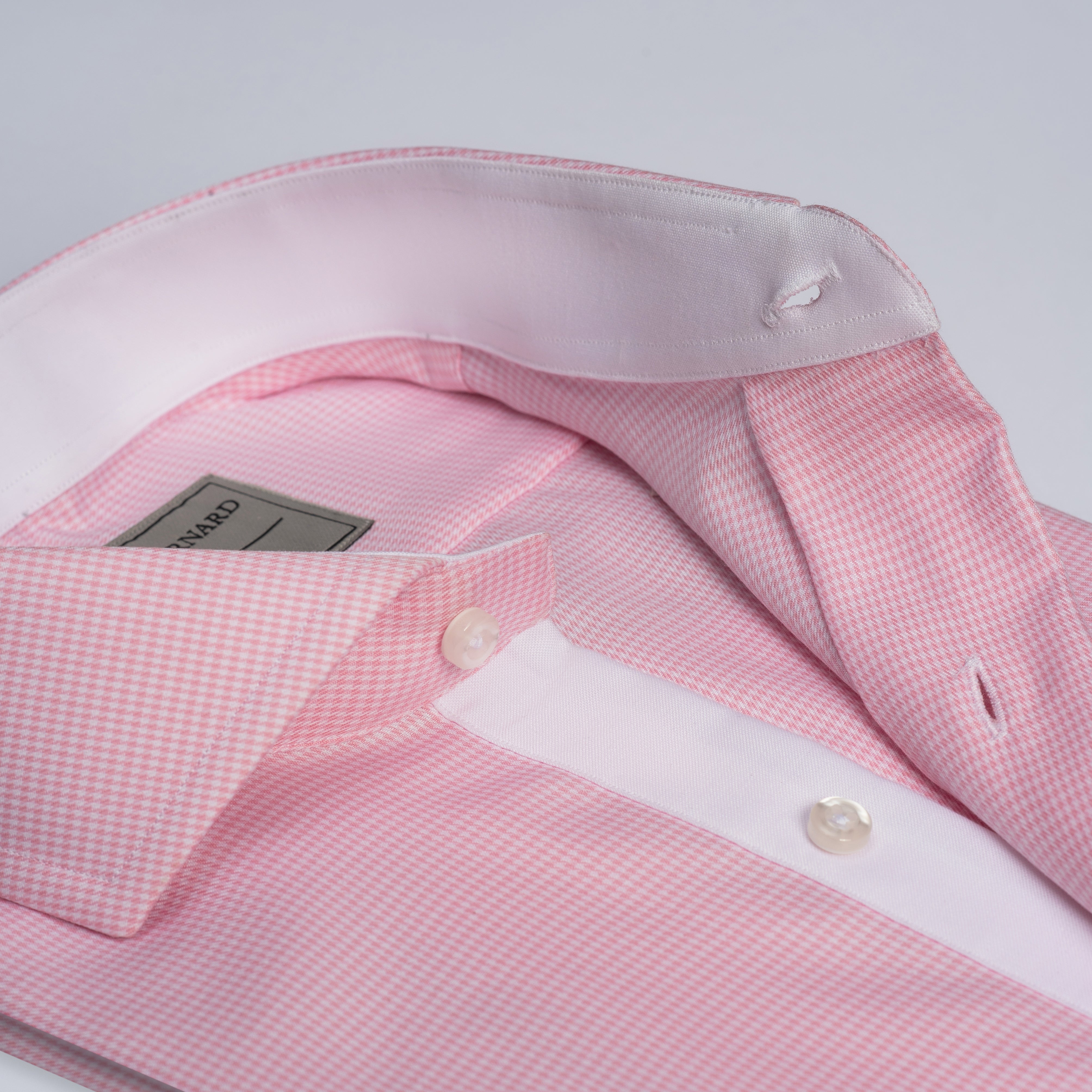 Pink Micro Check Shirt