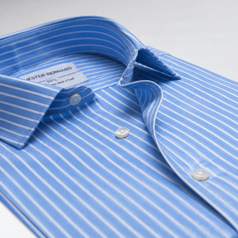 Sky Blue Bengal Stripe Formal Shirt