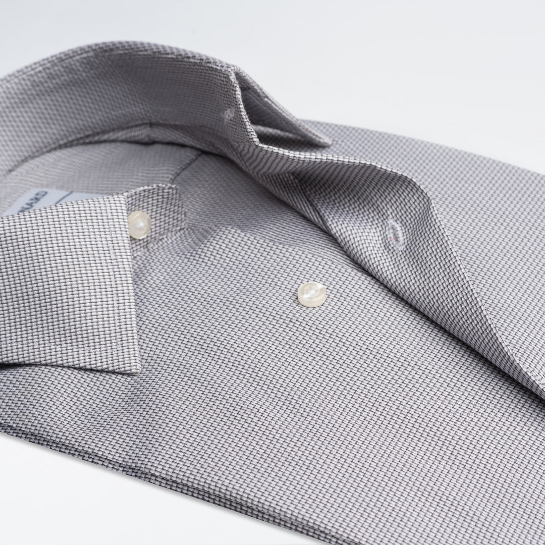 Grey Micro-Weave Formal Shirt