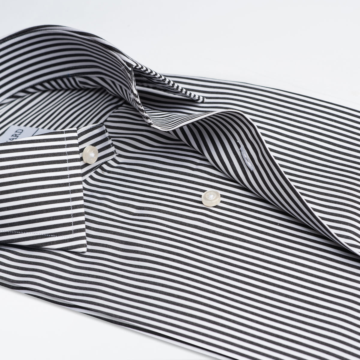 Black & White Bengal Stripe Formal Shirt