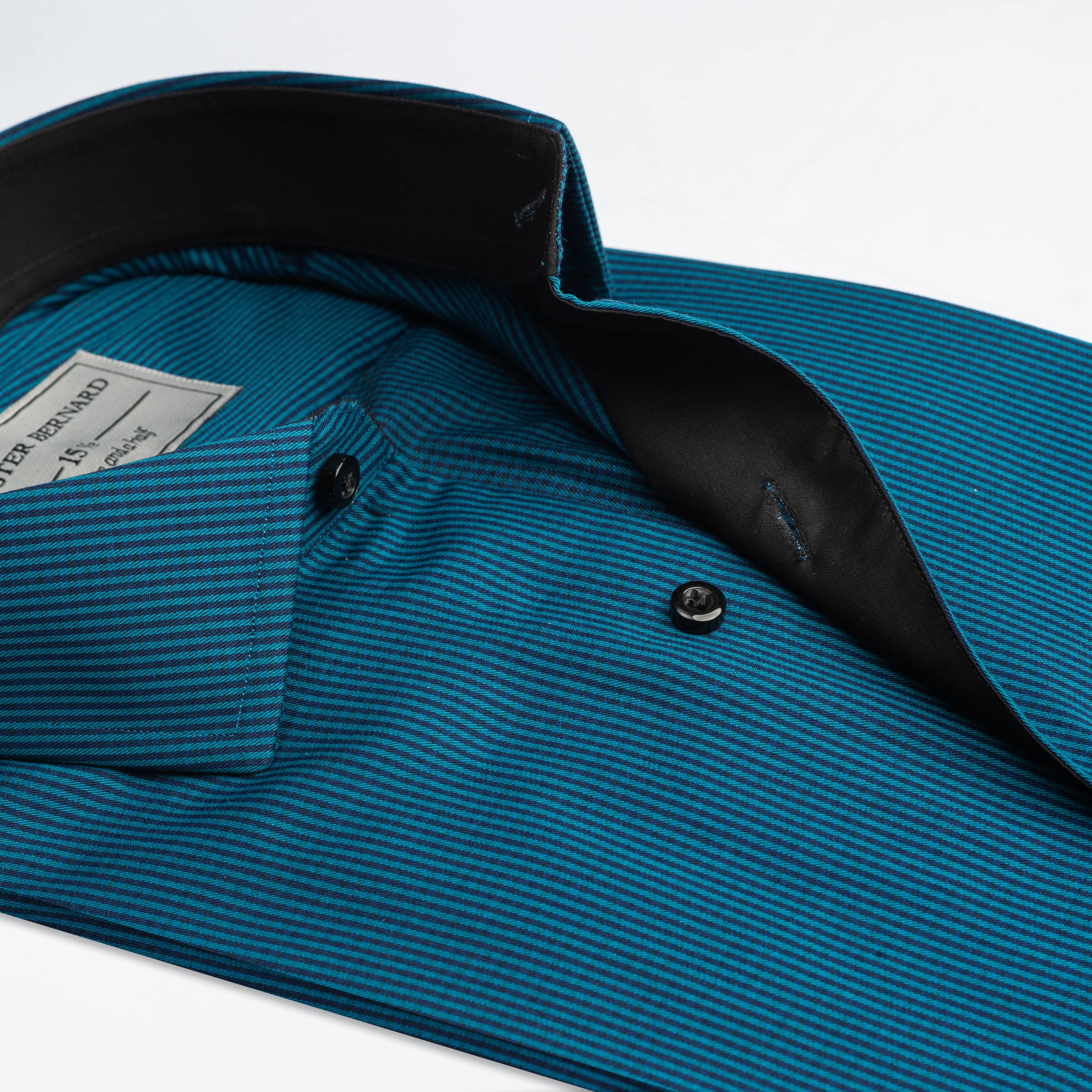 Teal Macro Stripe Shirt