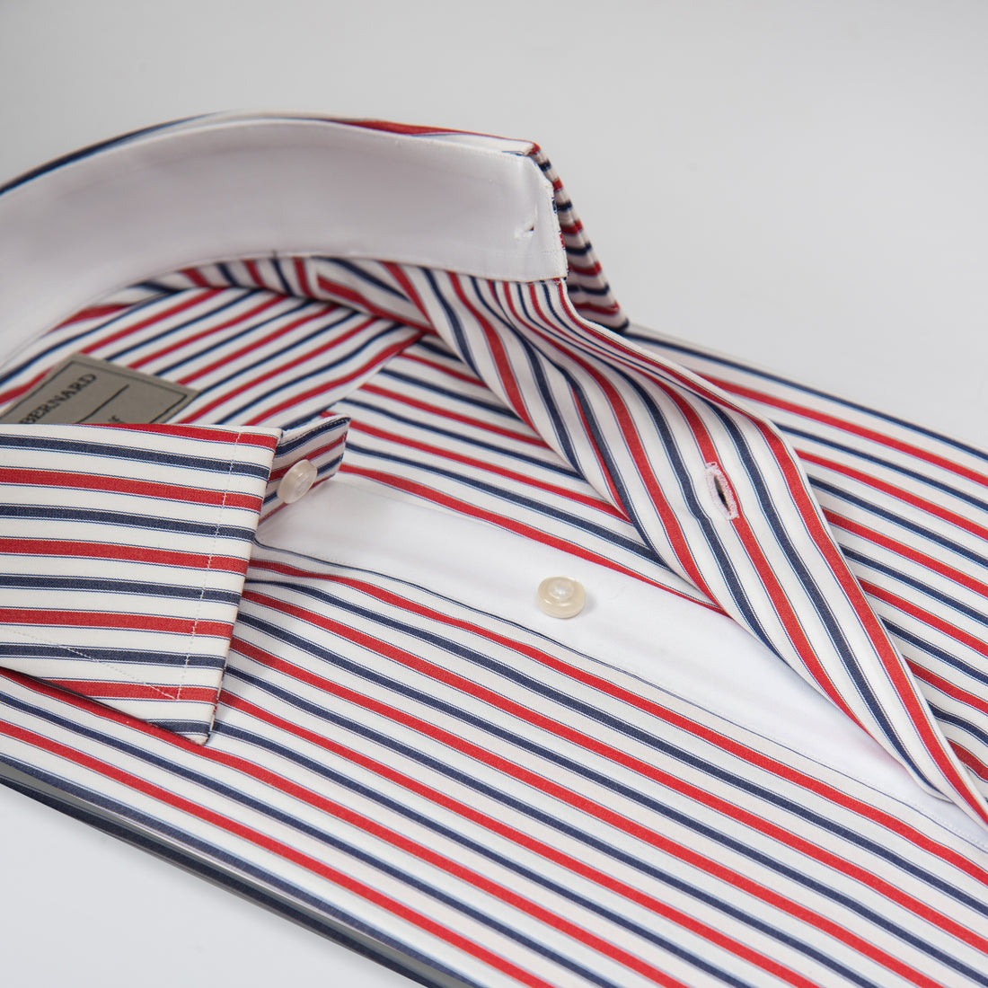 Red & Blue Stripe Formal Shirt