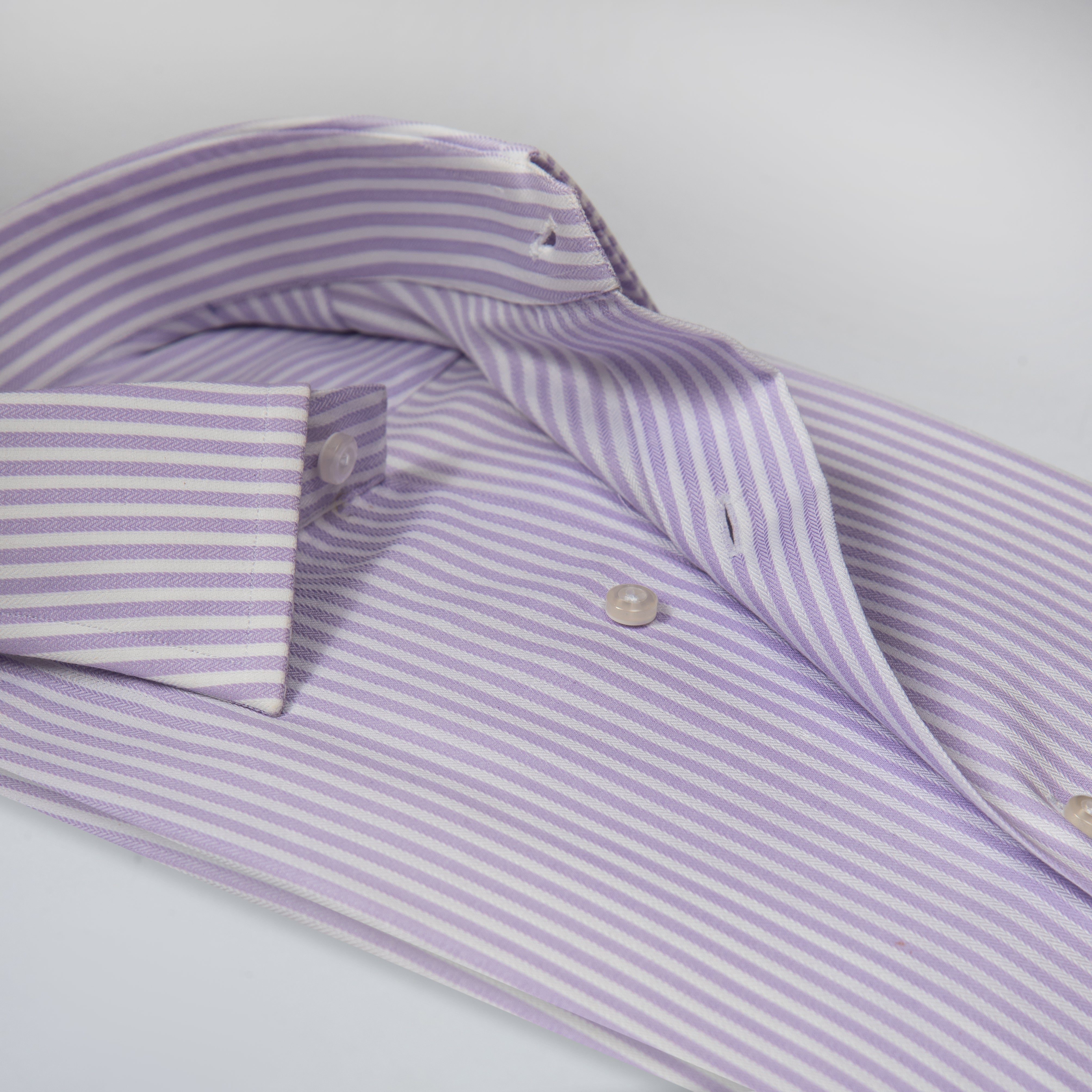 Light Purple Vertical Stripe Formal Shirt